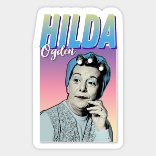 Hilda Ogden - Retro Pop Art Corrie TV Tribute Sticker